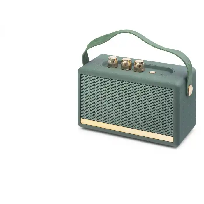 Bluetooth Nostaljik Hoparlör Fm 16.7 X 10.3 X 7.16 Cm - Yeşil HDX6002