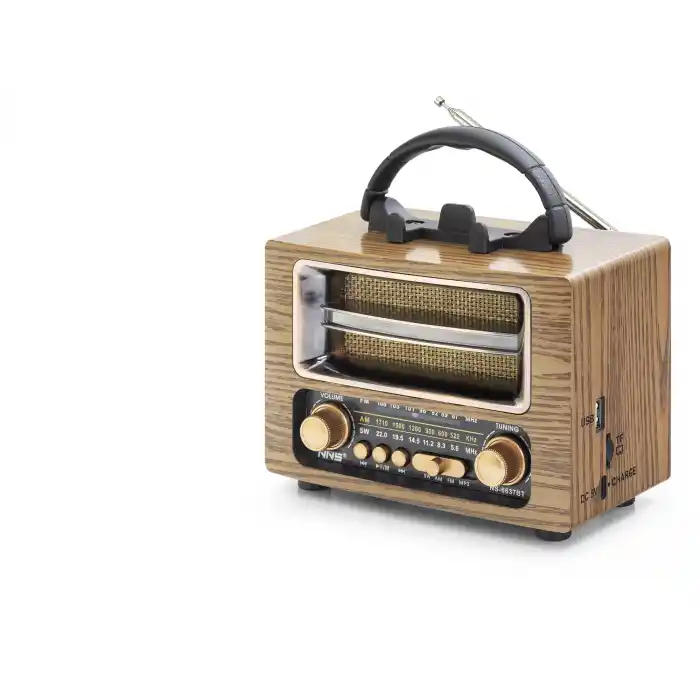 Bluetooth Nostaljik Hoparlör Fm 16.7 X 9.5 X 13.8 Cm NS6637BT