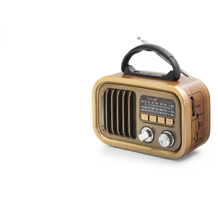 Bluetooth Nostaljik Hoparlör Fm 18.4 X 8.9 X 13.4 Cm NS7771BT