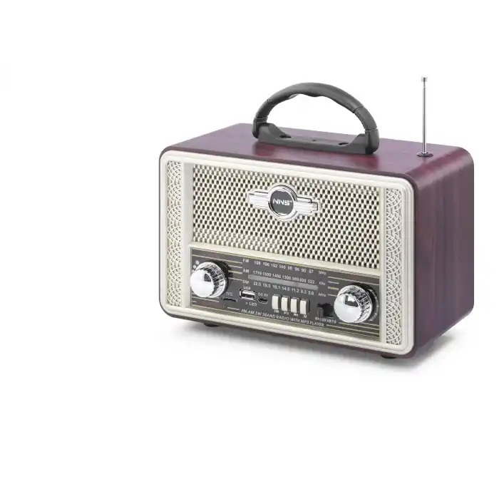 Bluetooth Nostaljik Hoparlör Fm 23 X 12.2 X 16.4 Cm NS8098BT