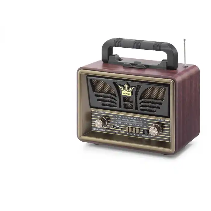 Bluetooth Nostaljik Hoparlör Fm 23.5 X 12 X 19 Cm NS8071BT