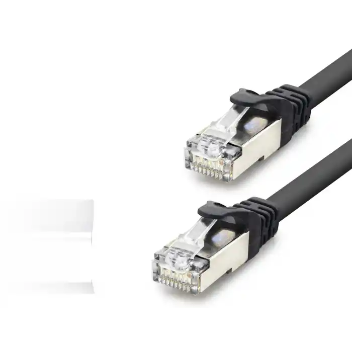 Cat7 Ethernet Patch Kablosu 10 Gbps 600 Mhz 10 M - Siyah HDX5094
