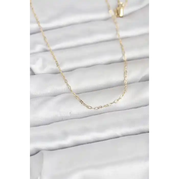 CM 14K Gold Renk 60 cm Zincirli Kadın Kolye