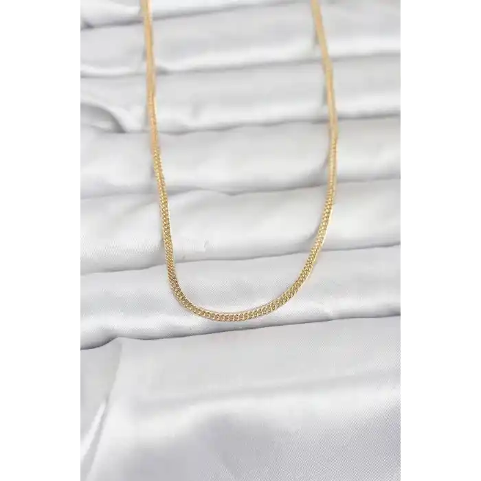 CM 14K Gold Renk Dolgun Zincir Model 60 cm Kadın Kolye