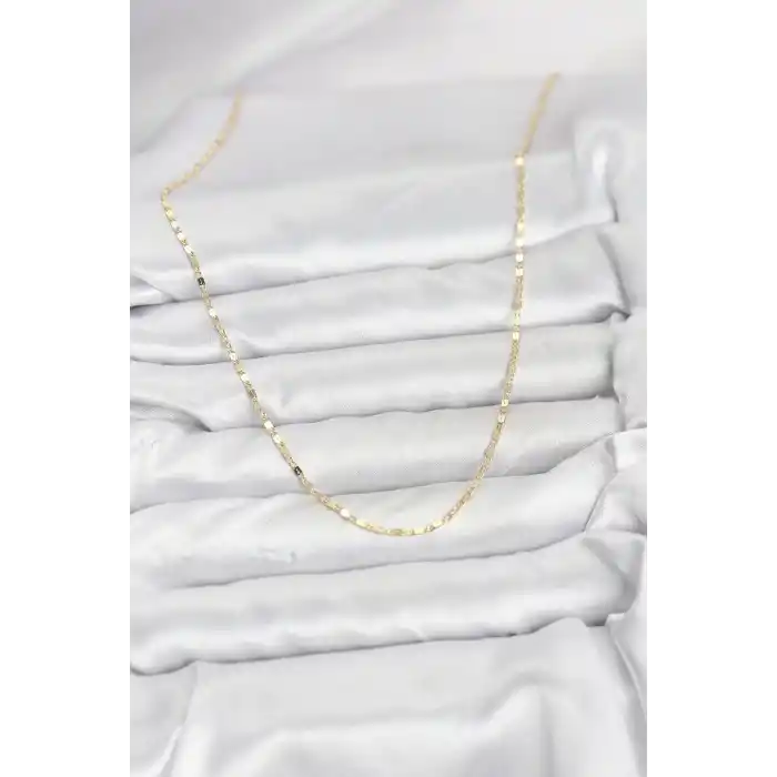 CM 14K Gold Renk Ezme Zincir Model 60 cm Kadın Kolye