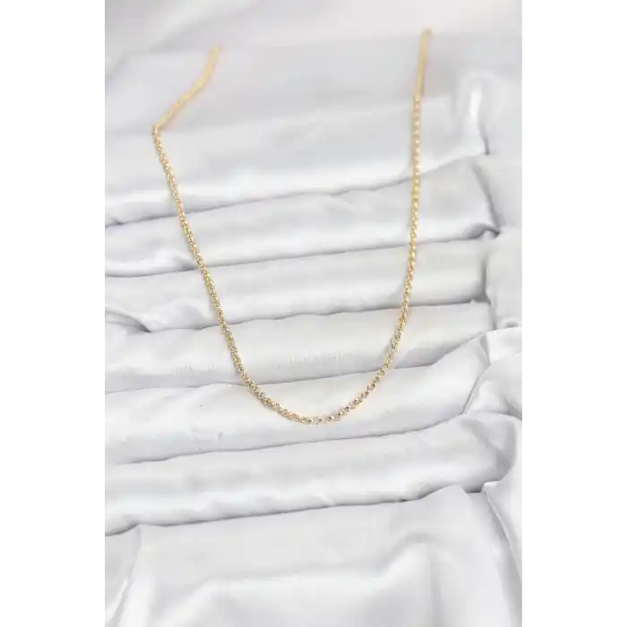 CM 14K Gold Renk Halka Model 60 cm Kadın Kolye