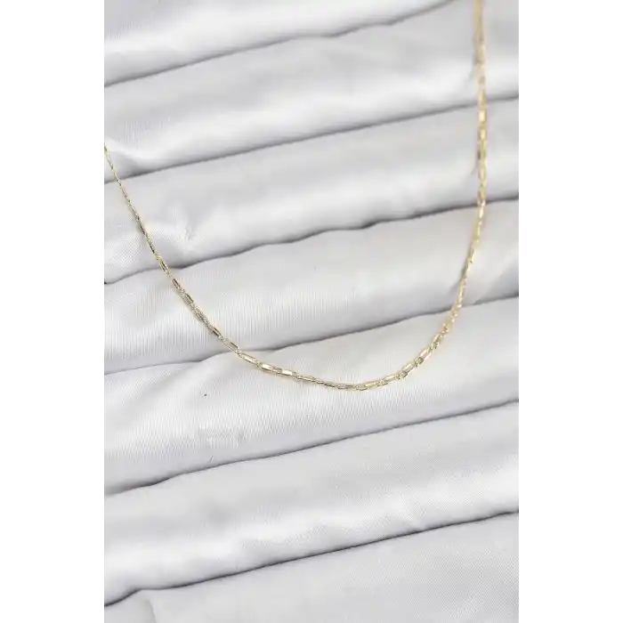 CM 14K Gold Renk Kesme Model 60 cm Kadın Kolye