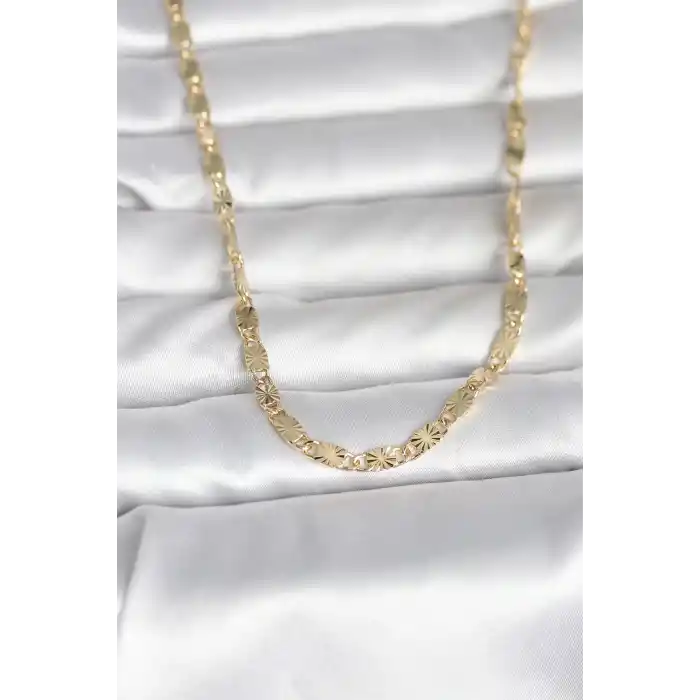 CM 14K Gold Renk Lazer Model 45 cm Kadın Kolye