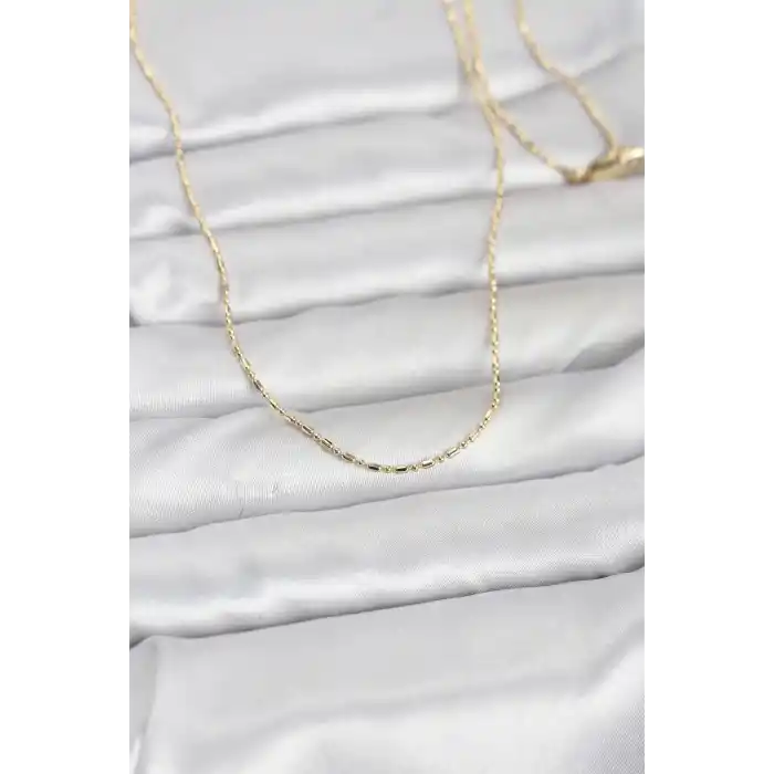 CM 14K Gold Renk Parçalı Topçuk Model 60 cm Kadın Kolye