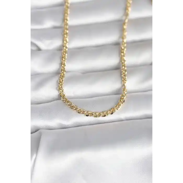 CM 14K Gold Renk Zincir Model 60 cm Kadın Kolye