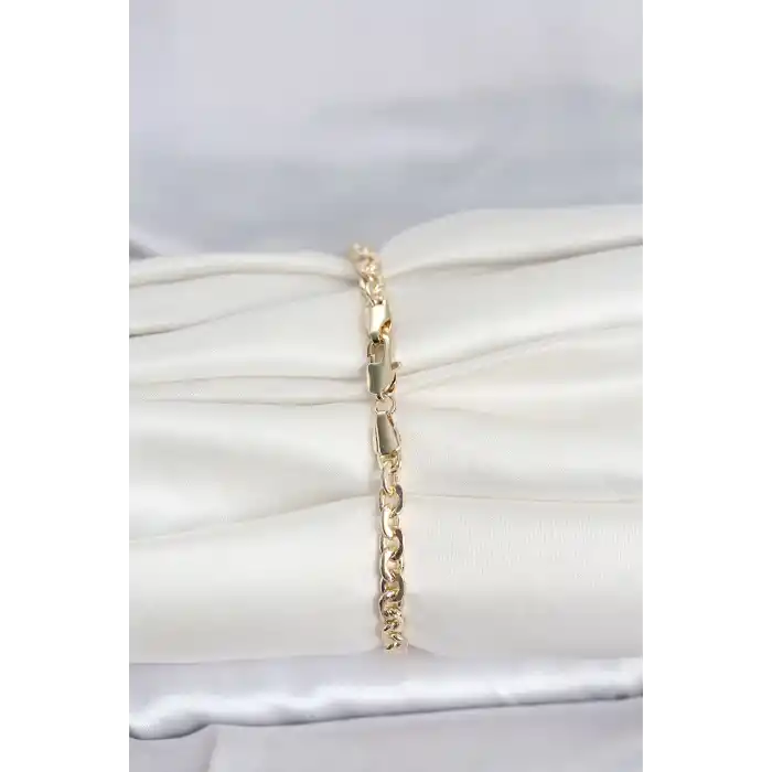 CM 14K Gold Renk Zincir Model Kadın Bileklik