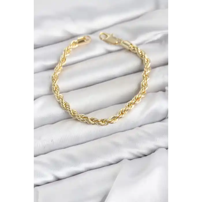 CM Burgu Model Gold Renk Pirinç Kadın Bileklik