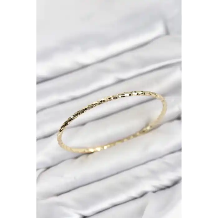 CM Gold Renk Lazer Kesim 65 mm Bilezik