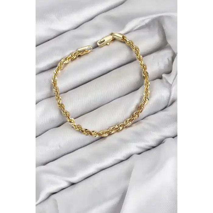 CM Singapur Model Zincir Gold Renk Kadın Bileklik