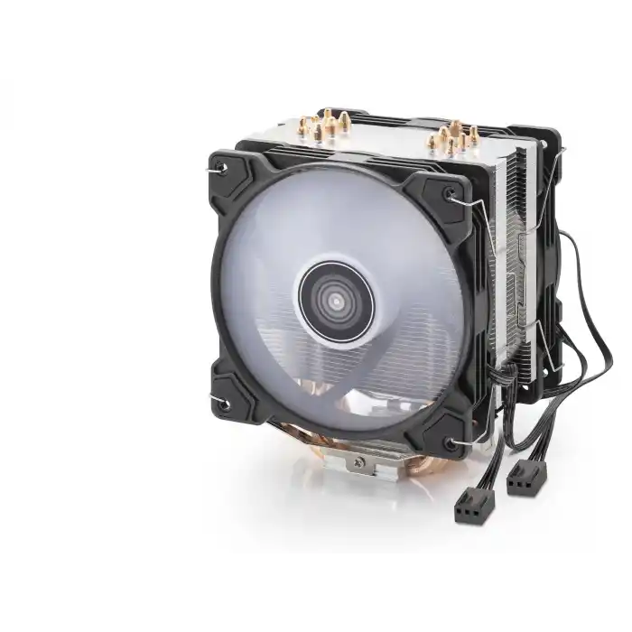 Cpu İşlemci Kule Tipi Soğutucu Çift Fanlı 6 Bakır Borulu - Siyah ND2601