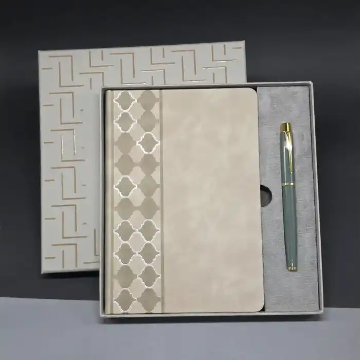 Deri Defter Ve Kalem Set