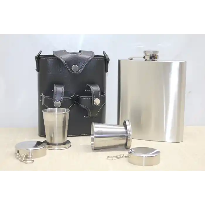 Deri Kılıflı Matara Seti Alk3931