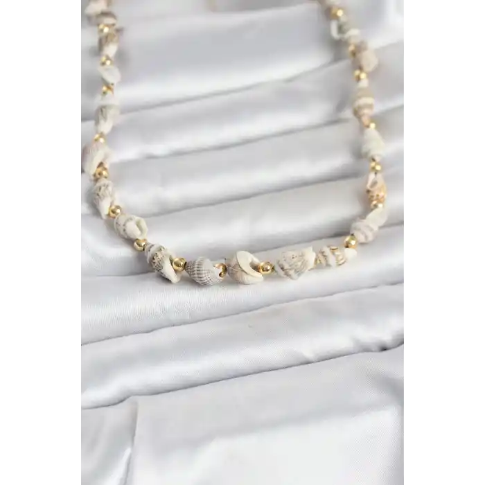 Doğal Deniz Kabuğu Dizi Kadın Kolye