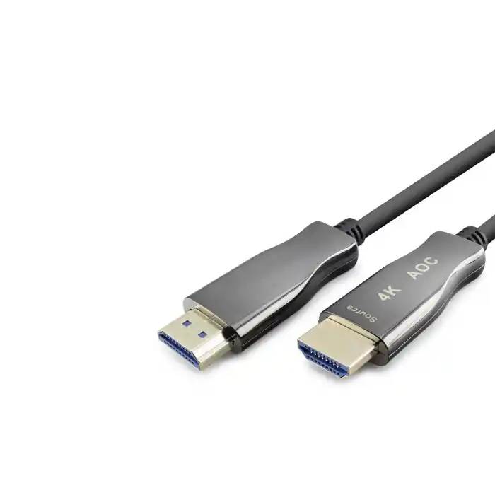 Fiber Optik Hdmi 2.0 Kablo 4K 60 Hz 10 M Siyah Gri HDX2055