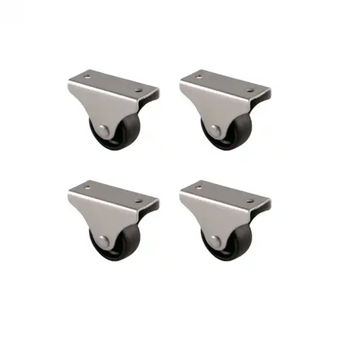 Furç Sabit Teker - 32MM - Siyah HKS228 - 4 Adet