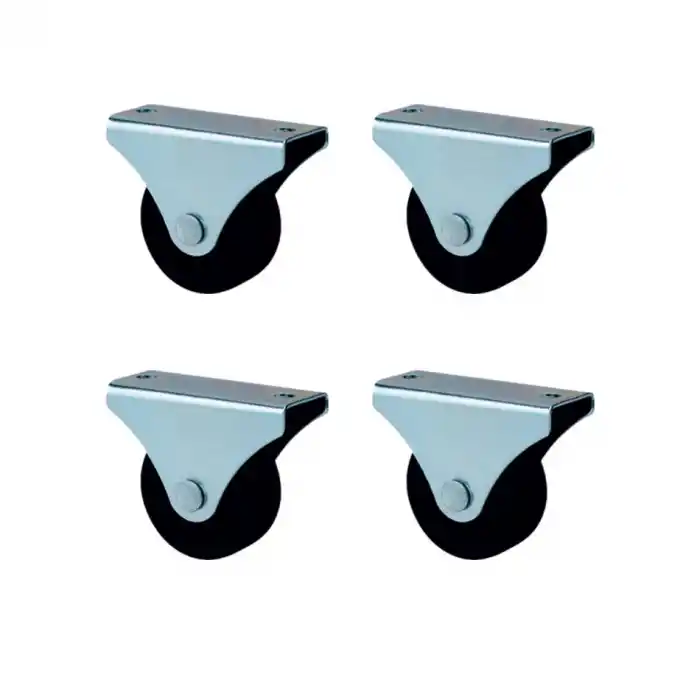 Furç Sabit Teker - 56MM - Siyah HKS231 - 4 Adet