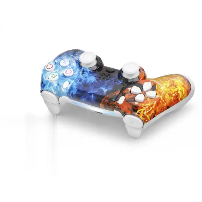 Gamepad Ps4 Uyumlu - Kırmızı Mavi ND400AM