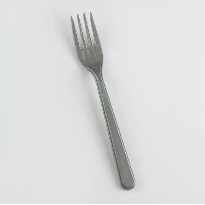 Gri Renk Lüks Plastik Çatal 25 Adet