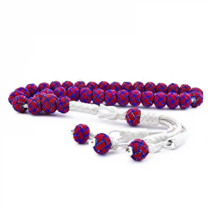 Gümüş Bordo Mavi Trabzon Kazaziye Tesbih