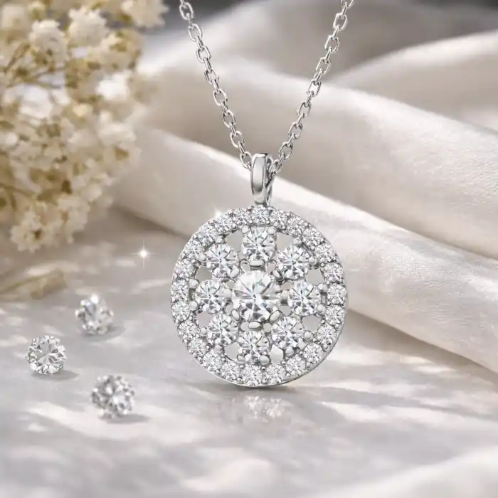 ​Gümüş Çiçek Kadın Kolye