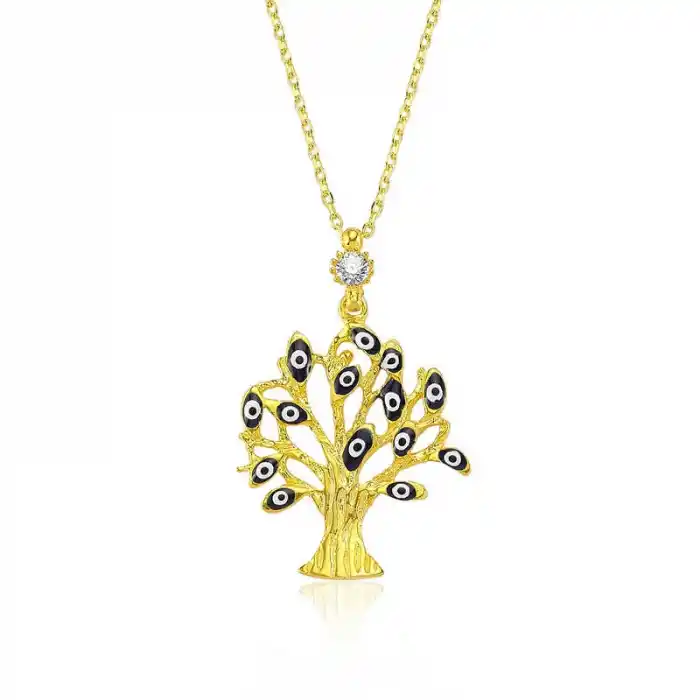 Gümüş Dilek Ağacı Bayan Kolye