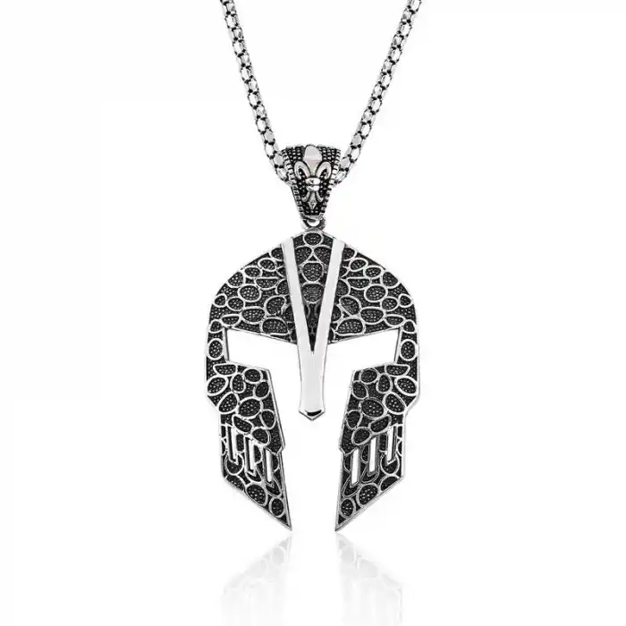 Gümüş Gladyatör Erkek Kolye