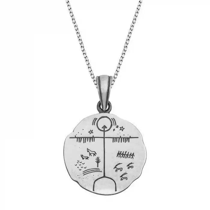 Gümüş Gök Tengri Kolye