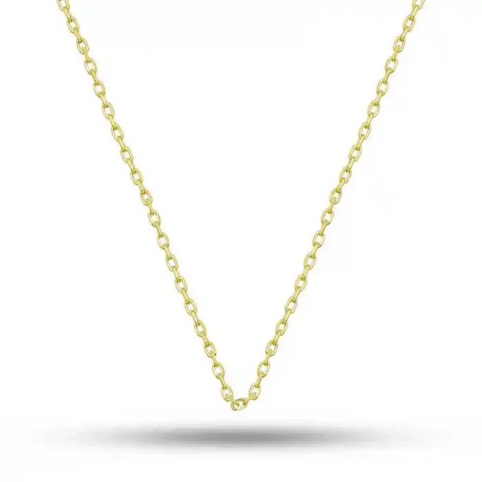 Gümüş Gold 0.30 Mikron 45 Cm Forse Kadın Zincir