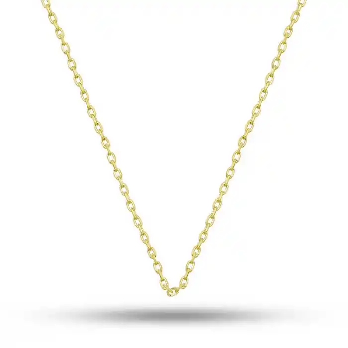 Gümüş Gold 0.30 Mikron 50 Cm Forse Kadın Zincir