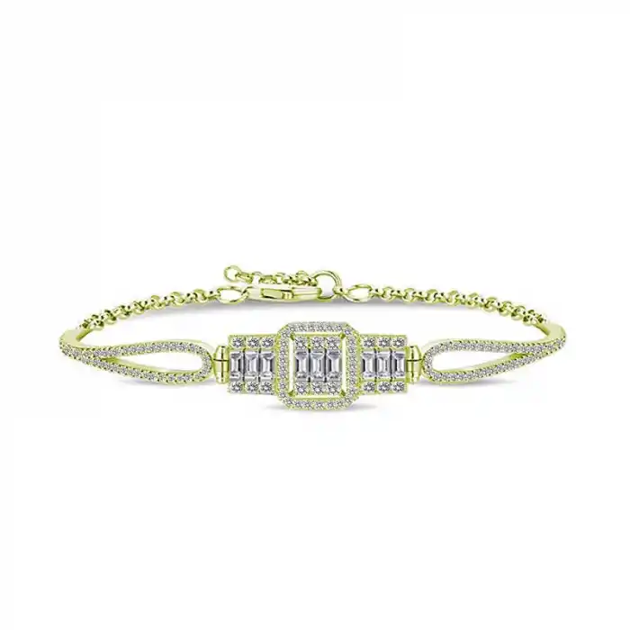 ​Gümüş Gold Baget Bayan Bileklik