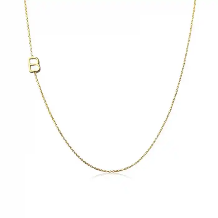 Gümüş Harfli Bayan Kolye