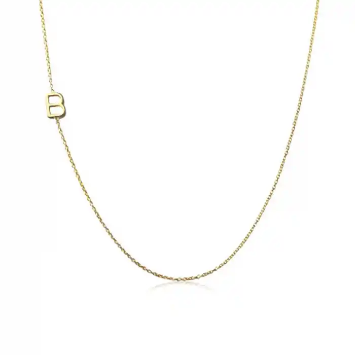 Gümüş Harfli Bayan Kolye