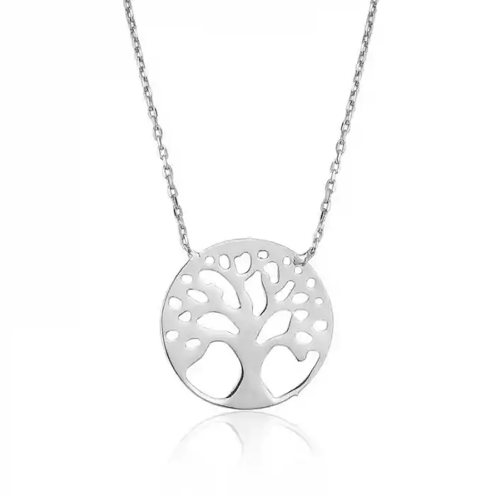 Gümüş Hayat Ağacı Bayan Kolye