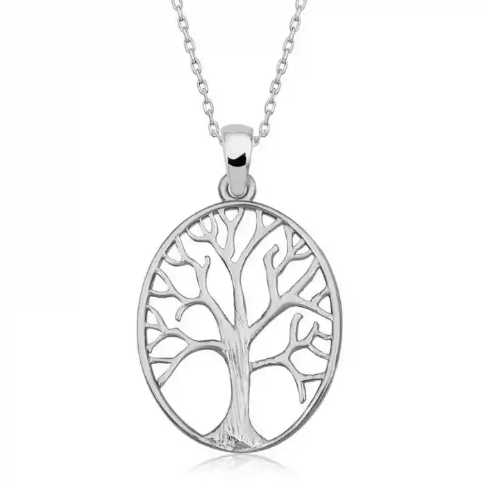 Gümüş Hayat Ağacı Kadın Kolye