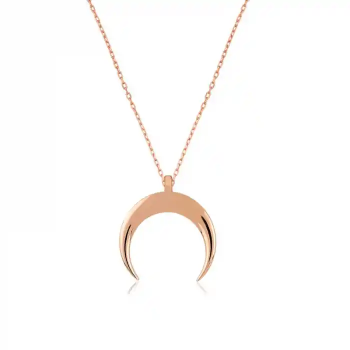 Gümüş Hilal Kolye