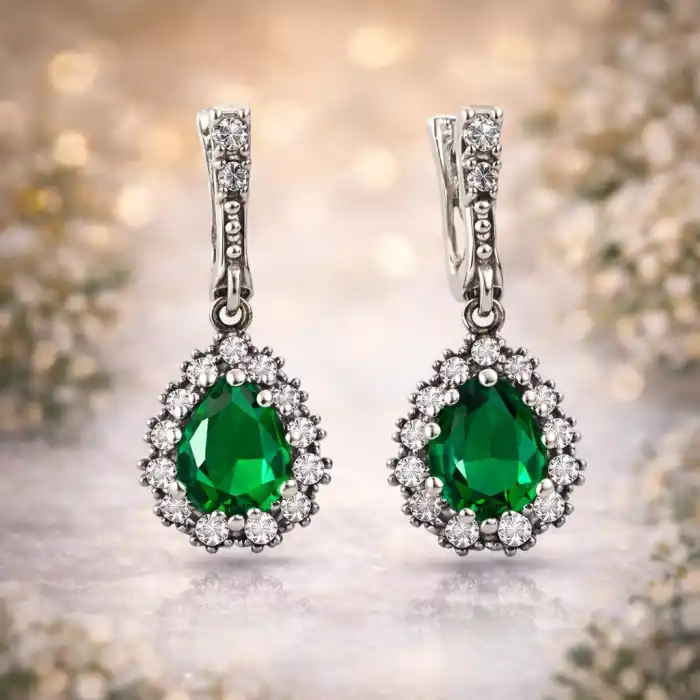 Gümüş Hürrem Sultan Bayan Küpe