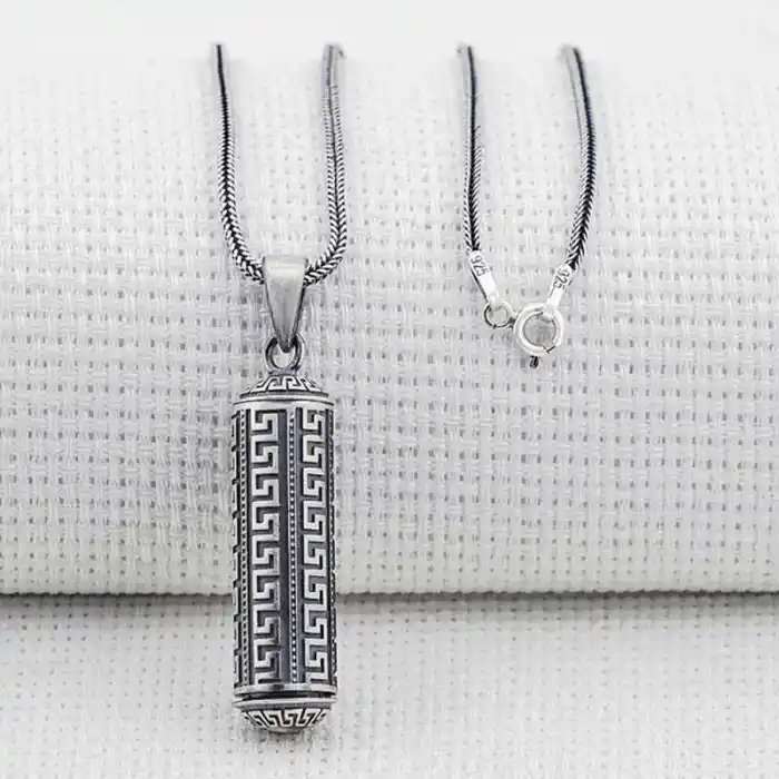 Gümüş İçi Açılabilen Muska Kabı Kolye