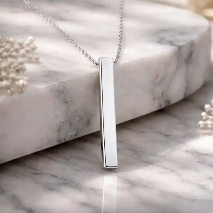 Gümüş Kadın Çubuk Kolye