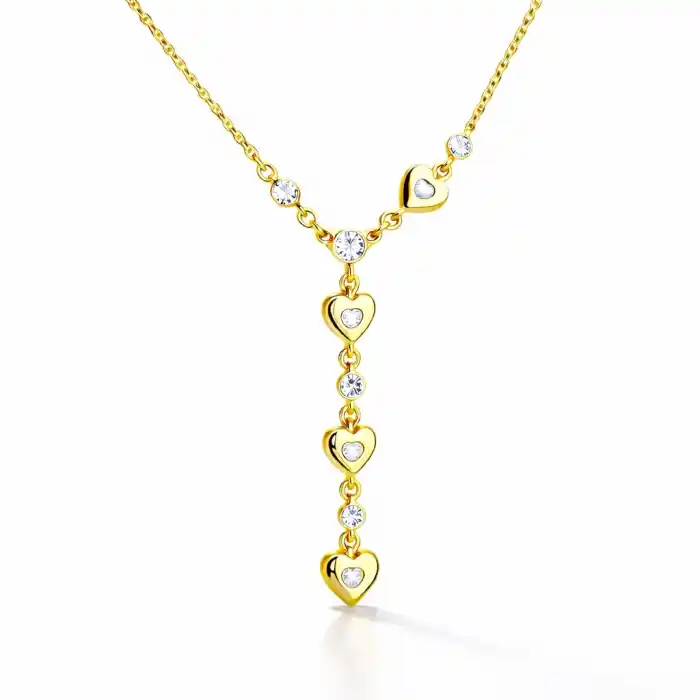 Gümüş Kalbe Giden Yol Zarif Kadın Kolye