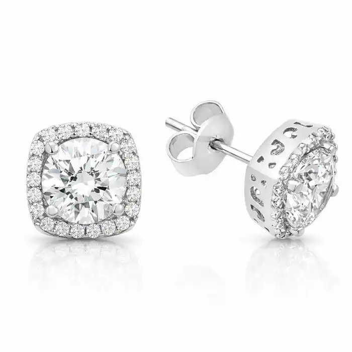 Gümüş Kare Montür Bayan Set