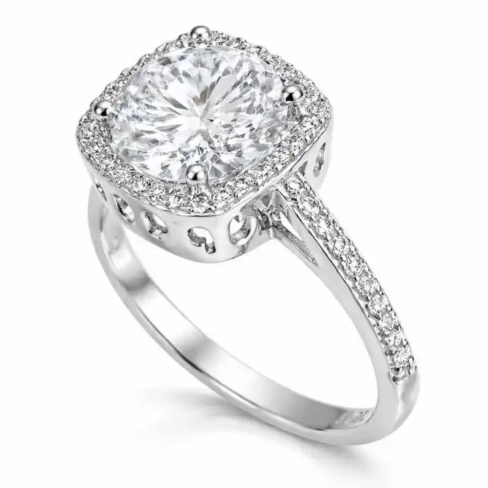 Gümüş Kare Montür Bayan Set