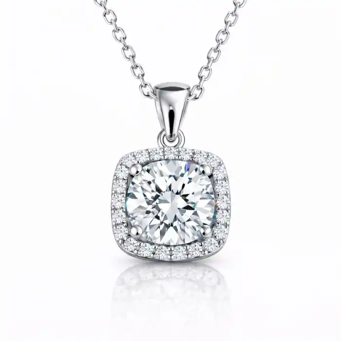 Gümüş Kare Montür Bayan Set