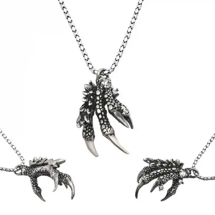 Gümüş Kartal Pençesi Erkek Kolye