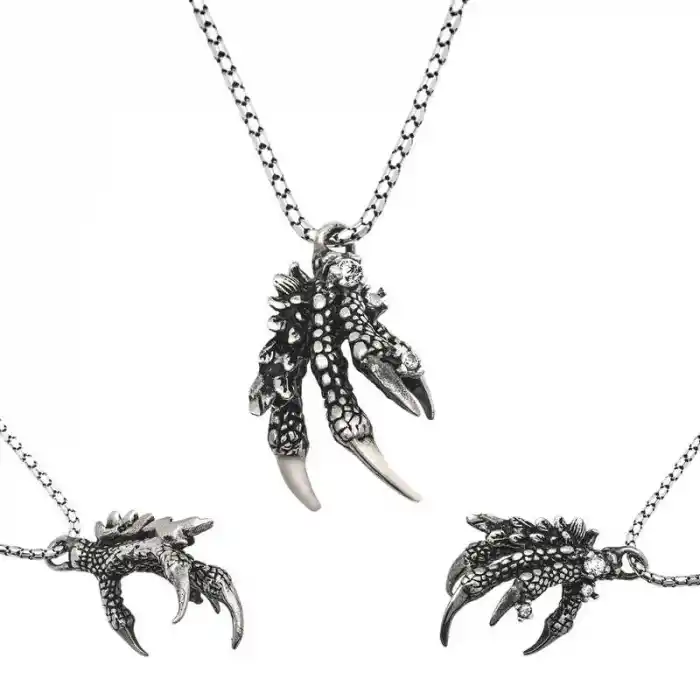 Gümüş Kartal Pençesi Erkek Kolye