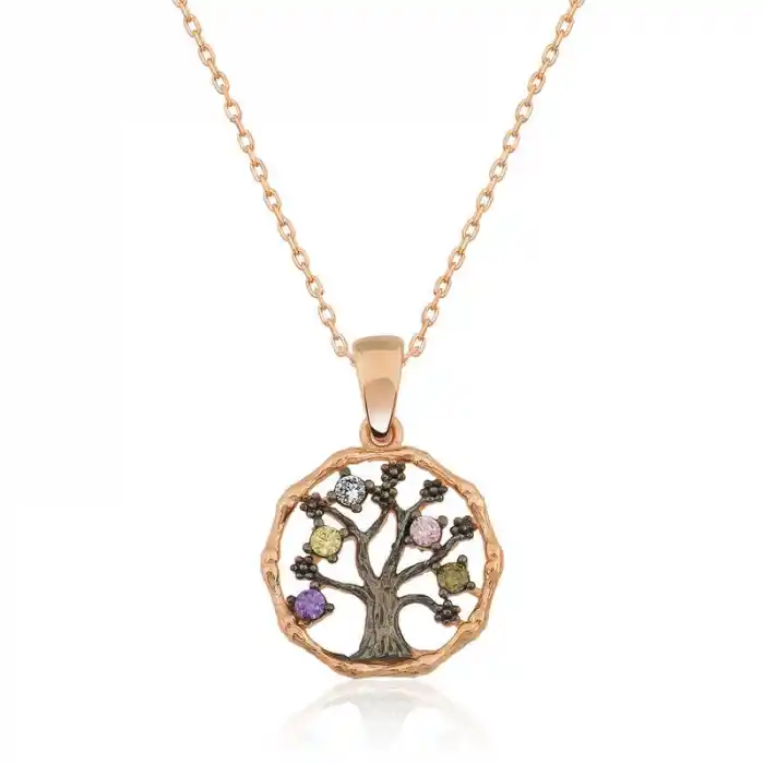 Gümüş Küçük Hayat Ağacı Bayan Kolye